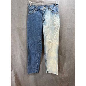 Lauren Ralph Lauren Pants‎ Womens 4P Blue Denim Two Tone Straight 28x25